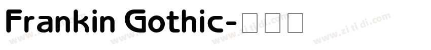 Frankin Gothic字体转换